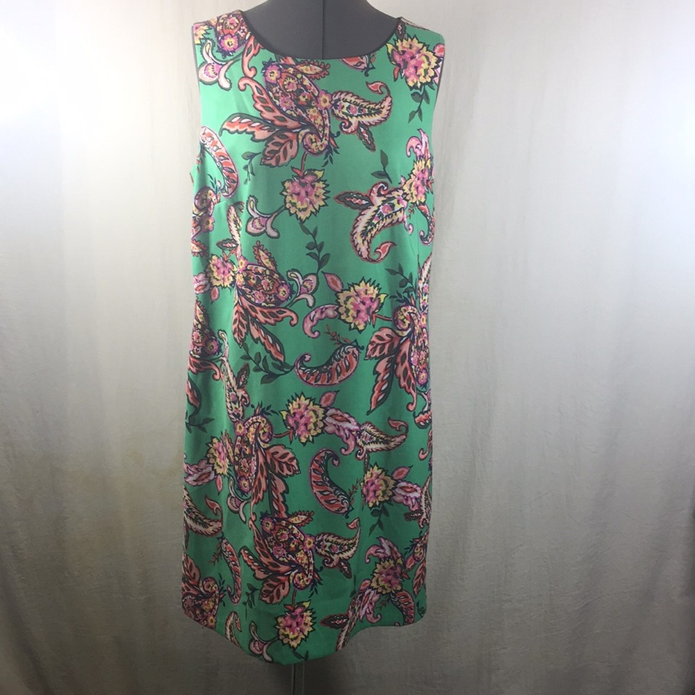 Roz & Ali Bright Colored Sleeveless Dress Size 14